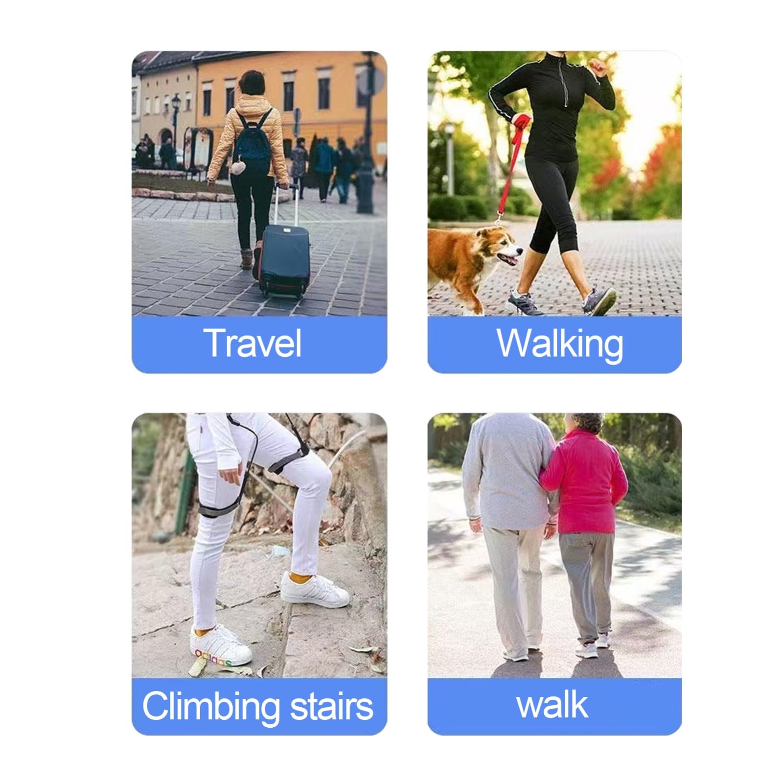 Generico Aid Walk Esoscheletro indossabile, Dispositivo di Allenamento, Assistenza alle Gambe, esoscheletro Professionale per Aiutare Gli Anziani Che Hanno Bisogno di Camminare a Lungo