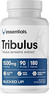 Tribulus 1500mg Per Serving, Essentials (90 Servings, 180 Capsules)