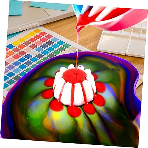 Miniatura 3 de Molde de silicona circular de 6 piezas de moldes de silicona para gelatinas molde de resina Multi Slot Verter Cup Flower Pour Cup White Flowers