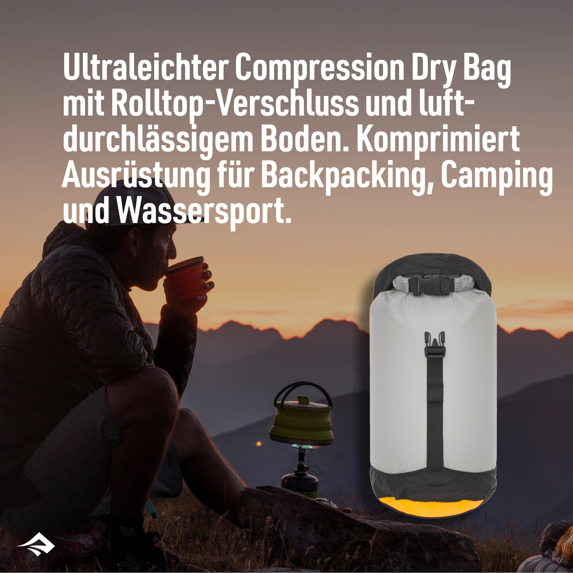 SEA TO SUMMIT - Evac Compression Dry Bag UL - Kompakte & wasserdichte Tasche - Ultraleicht - Rollverschluss - Wandern & Paddelsport