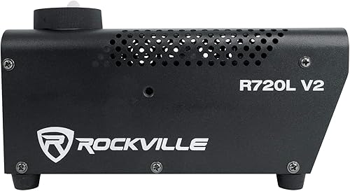 Miniatura 5 de (1) Rockville R720L máquina de niebla/humo con control remoto+fluido+LED multicolor integrado. Paquete con (1) Mini par UV LED DMX Par puede luz