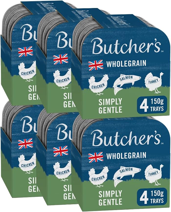 Butcher's Simply Gentle Wholegrain Recipes Wet Dog Food Trays Variety