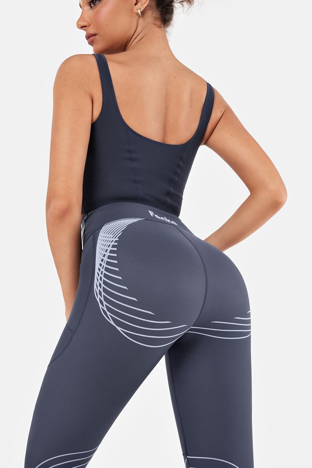 Fanka RecoveryEase Compression Leggings 2.0, Full-Length, Contoured Core Support & Sculpting Fit, Reversible