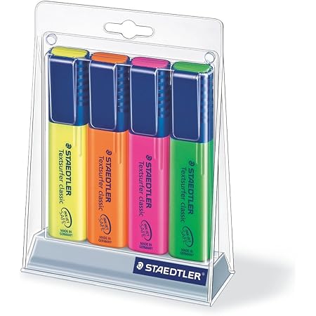 Staedtler highlighter, fluorescent, flat (031901942007)