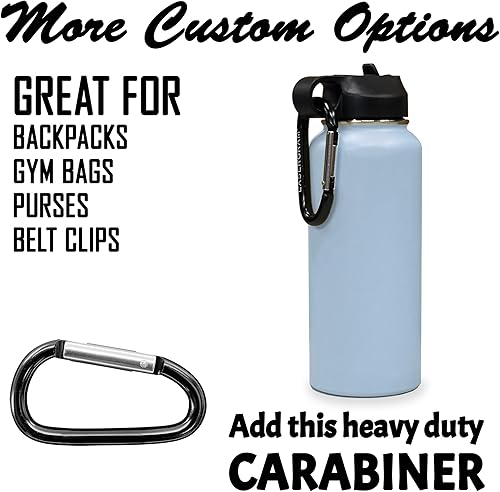 Miniatura 4 de LaserGram Personalized Water Bottle, World's Greatest Friend, Stainless Steel Double Wall Vacuum Insulated with Flip Top Straw, Custom Engraved Gift