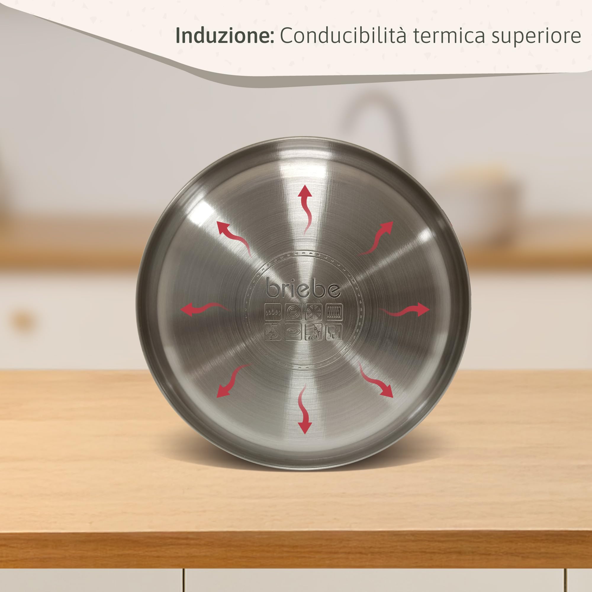 briebe Nordic Tostapane a Fessura Larga a 2 Fette, 6 Livelli di Tostatura, Pinze + Bollitore Induzione a Fischio 2,3 L, Acciaio Inossidabile, Senza BPA, Set Colazione Design Nordique Grigio