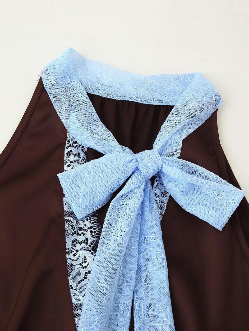 Women Lace Patchwork Skirt Set Sleeveless Top And Side Zipper Midi Skirt Elegant Summer Party Suit