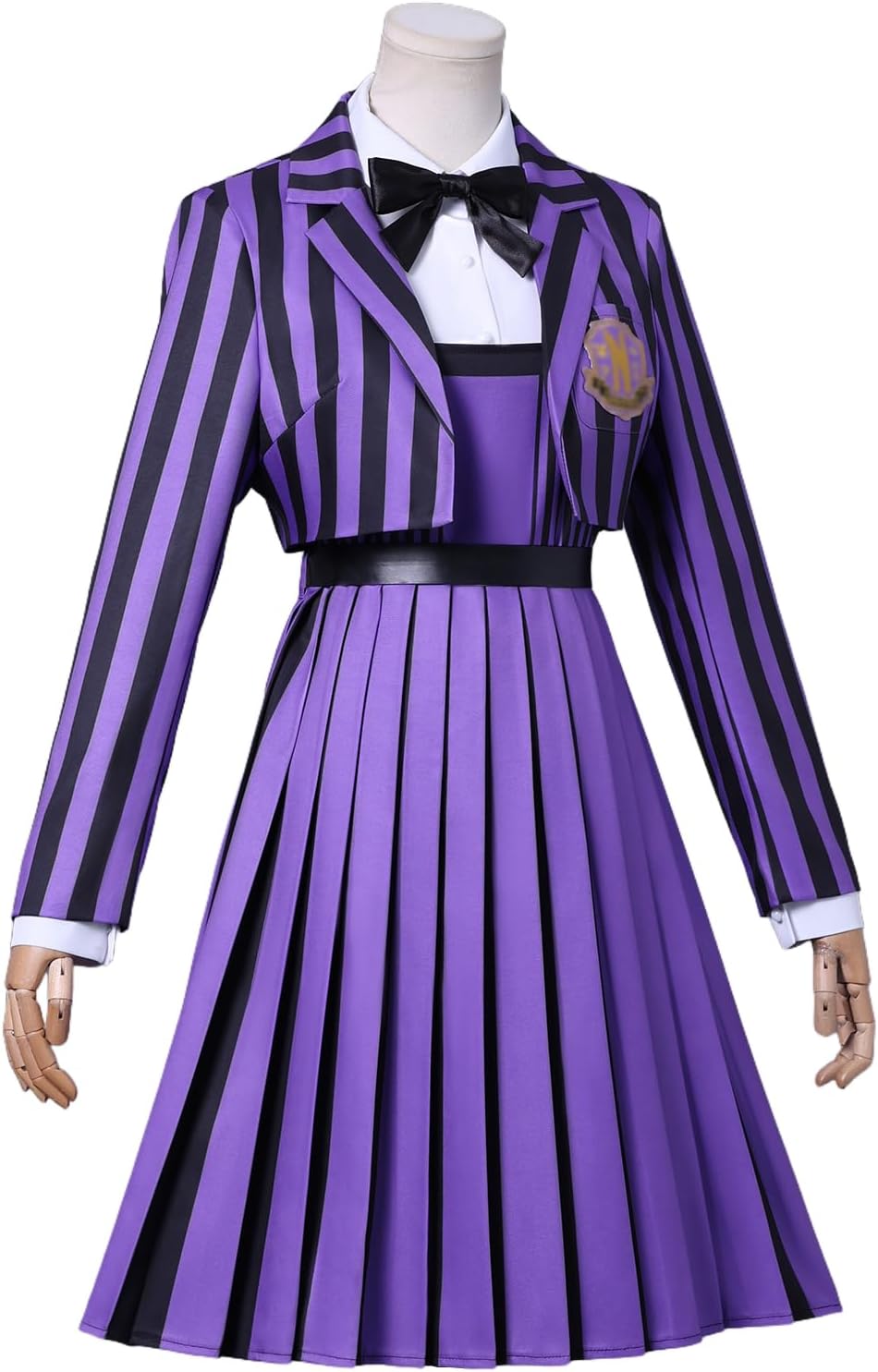 Enid Sinclair Costume for Women Aldult Addams Purple Blazer Jacket Dress Halloween Cosplay Outfits
