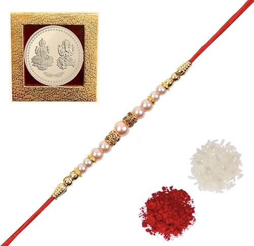 Amba Handicraft RakhiRakhi for BrotherRudraksha RakhiSend rakhi to USARakhi for Brother with Gift SetRakhi Braceletrakhi for brother and bhabhiRakhi