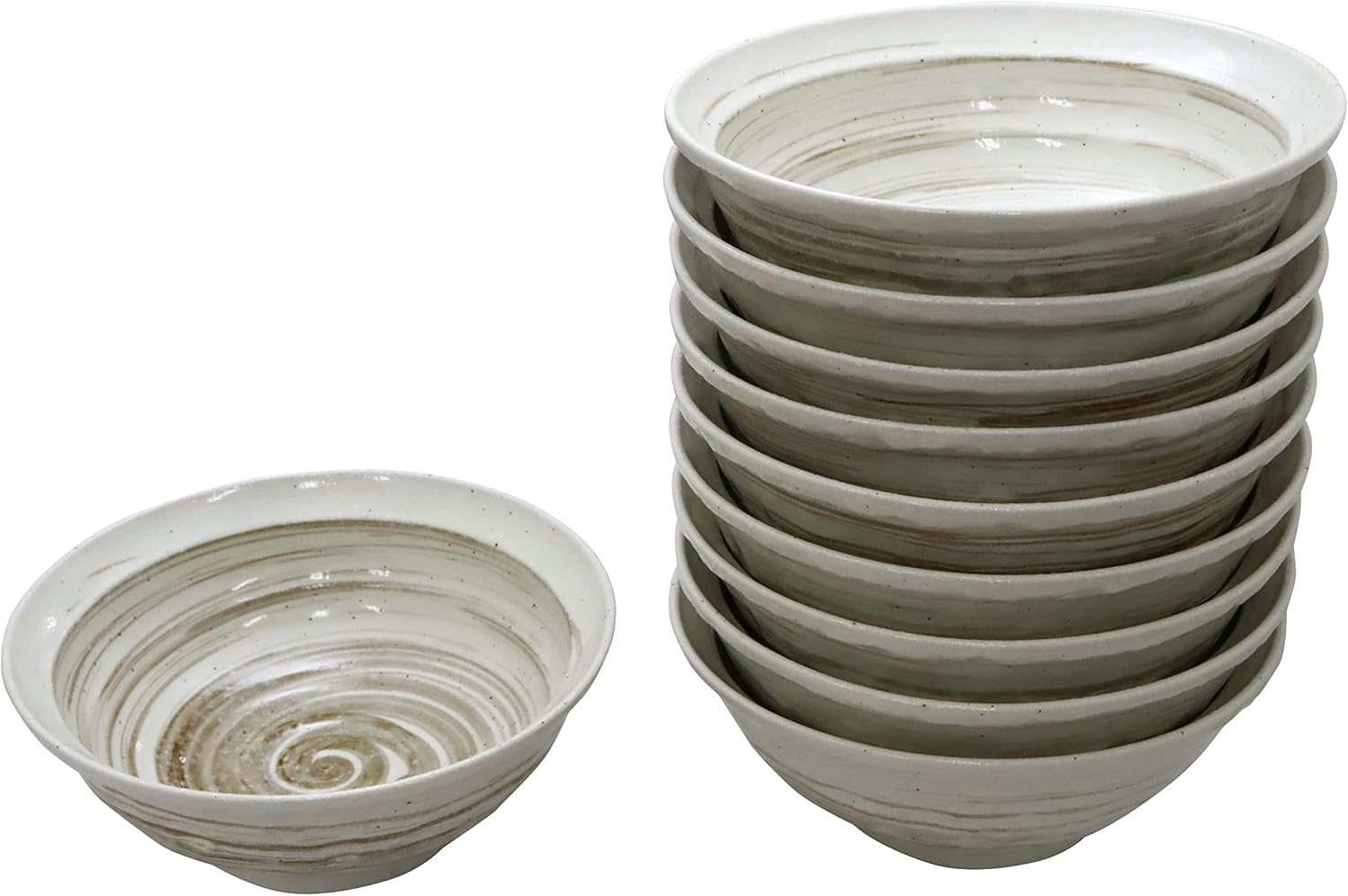 Castle Enterprise Specialty Noodle Craftsmen Bowl, Stone Type, Ramen Donbur, Brush Powder (Diameter: 8.5 inches (21.5 cm), Height 3.5 inches (9 cm), Weight 28.7 oz (820 g), Capacity 450 cc