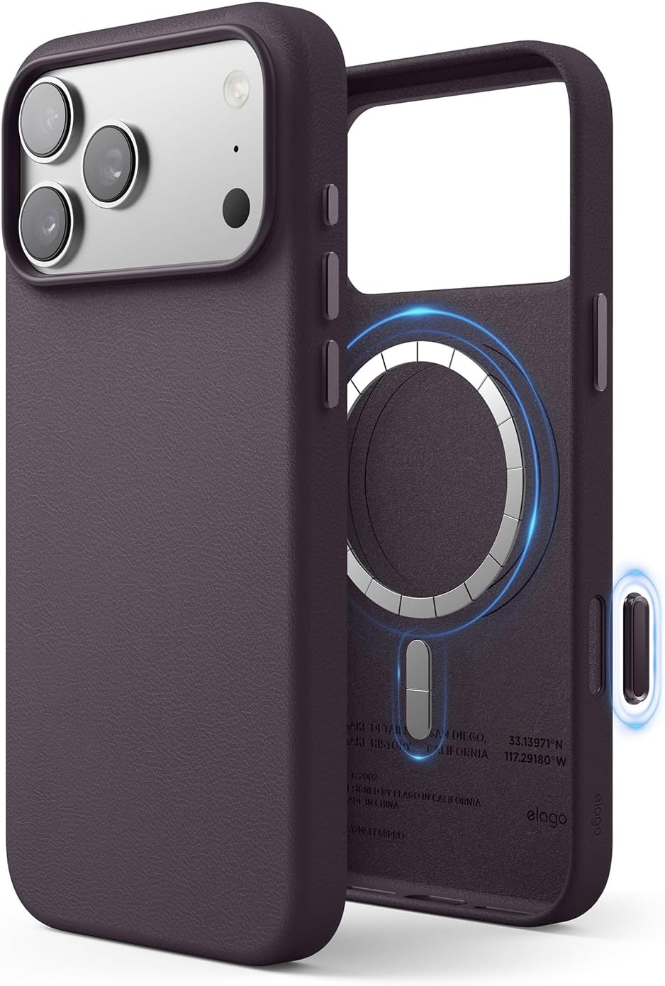 elago Magnetic Leather Case for iPhone 17 Pro Max & 18 Pro Max