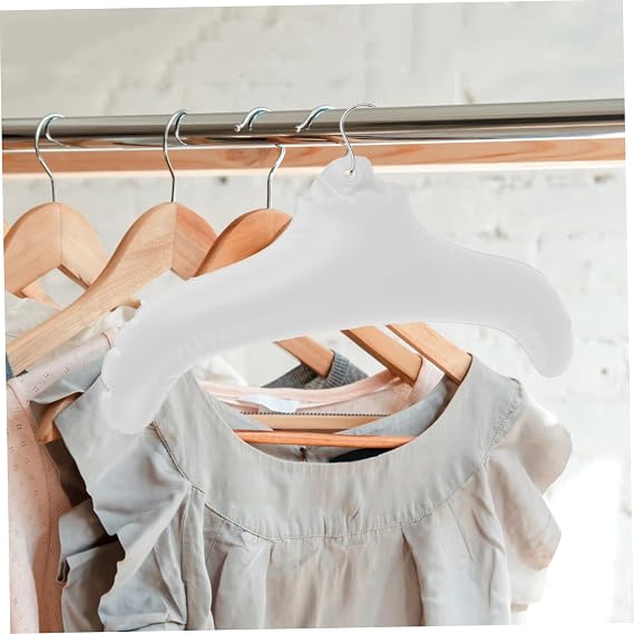3 Pack Inflatable Clothes Hangers with 360-degree Metal Hook