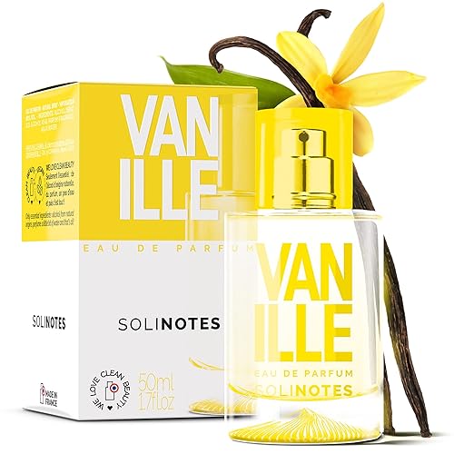 SOLINOTES - Perfume de vainilla para mujer, Eau de Parfum, delicado aroma floral y relajante, fabricado en Francia, vegano, 1.7 onzas líquidas disponible en Yaxa Costa Rica