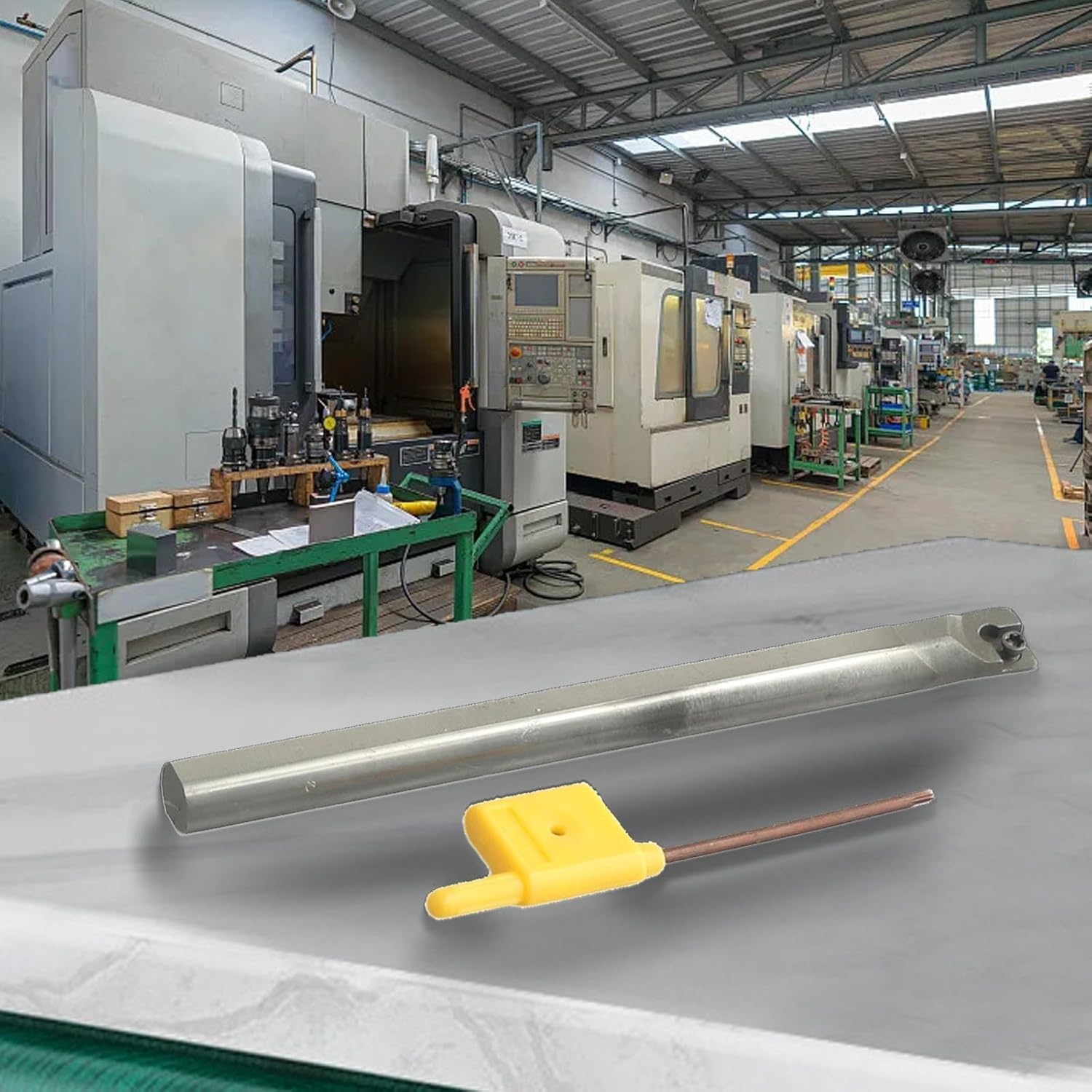 C10K-SCLCR06 Carbide Boring Bar, 10mm Shank Internal Turning Tool Holder CCMT0602 Inserts, 125mm Length Lathe with T8