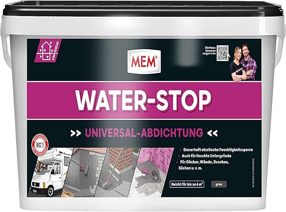 MEM Water Stop, Universalabdichtung und Feuchtigkeitssperre, Optimal ...