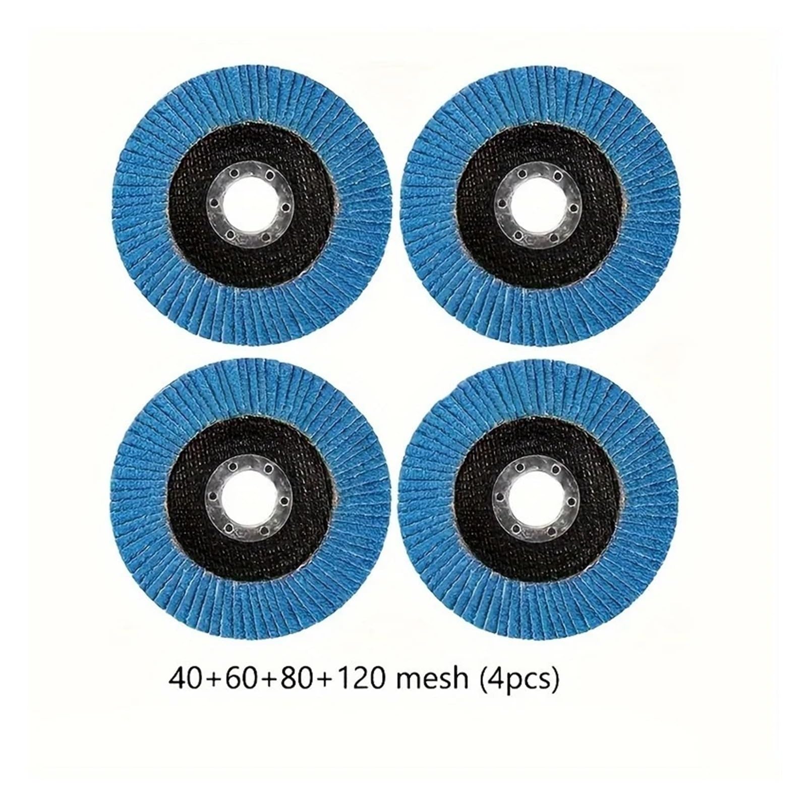 1/4 szt. 125 mm metalowe tarcze szlifierskie do szlifierki kątowej 40/60/80/120 ziarnistości (4 szt.)