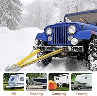 Vista 5 de Barra de remolque de 5,000 libras de capacidad, acoplador de 2 pulgadas, ancho de apertura de 41 pulgadas, soporte de parachoques con cadenas, RV