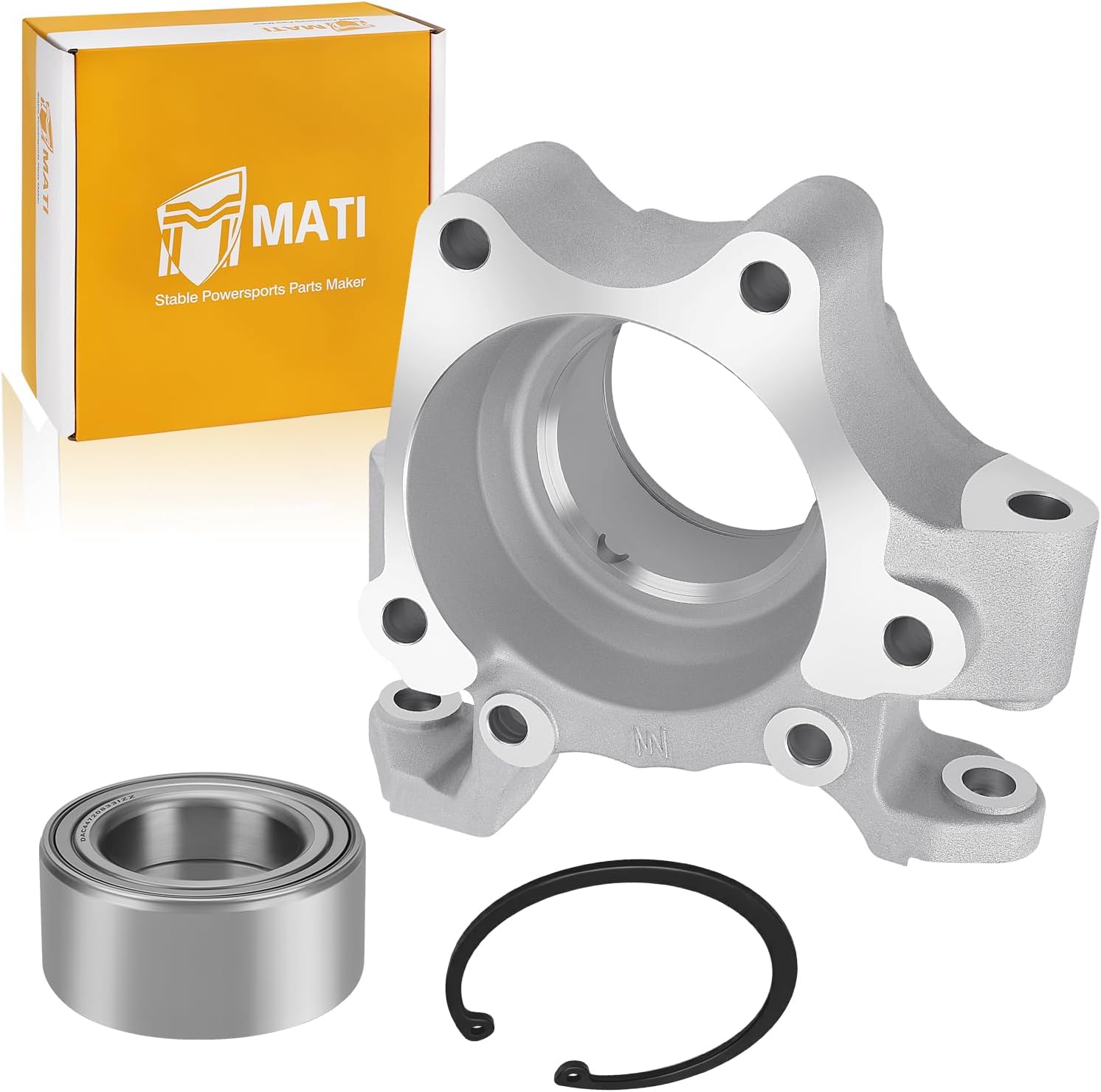 M MATI Right Hand Mach Wheel Bearing Carrier & Bearing w/Ring Clip for Polaris RZR Turbo XP 4 2017-2021 5140586 3515090 7710440