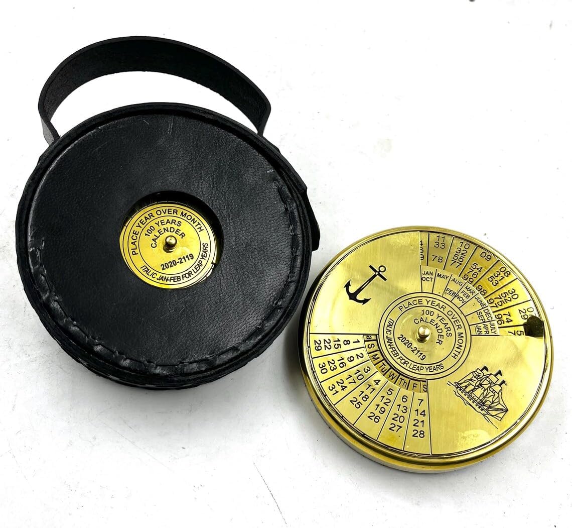 Brass 100 Years Calendar Paperweight: A Timeless Symbol of Tradition, Craftsmanship, and Legacy for Celebrating a Century of Milestones and Memories