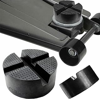 DIY Car Universal X-Slot Jack Pad Rubber Frame Rail Adapter Protector Pinch Weld Side Car Lifting Anti Slip Design Floor Support 10x4.7cm Trolley
