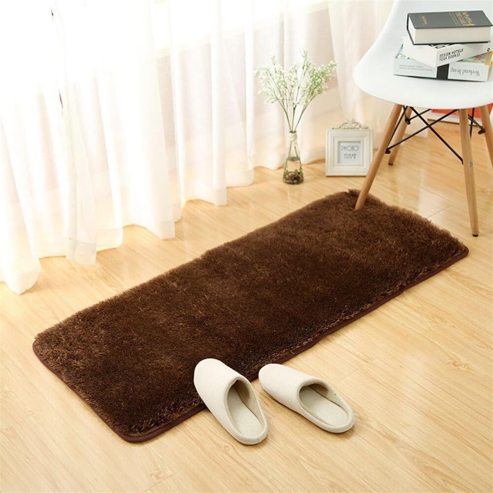Fußmatte Fußabtreter Verdickter, Rutschfester Teppich, Weicher Teppich Für Hartholzböden, Wohnzimmer, Schlafzimmer, Küche Teppich für Eingang(B,50x80cm(20x31))