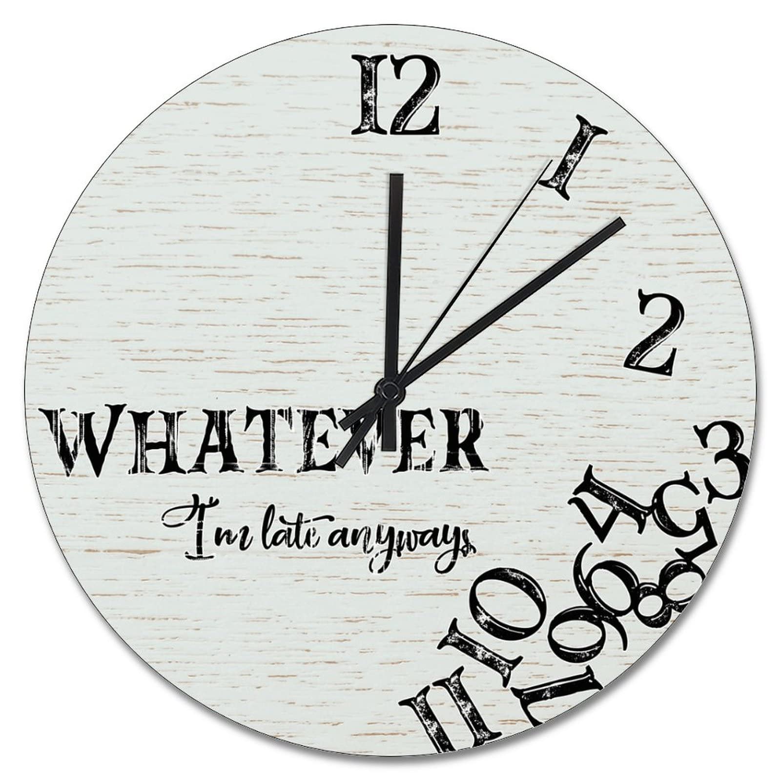 Horloge de bureau silencieuse sans tic-tac Whatever pour travailler sans distraction