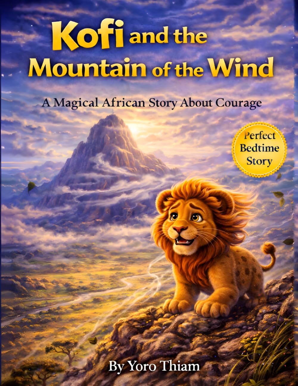 Kofi and the Mountain of the Wind: A Magical African Adventure About Courage, Facing Fears, and Inner Strength (Ages 4–8) (Kofi the Little Lion Series)