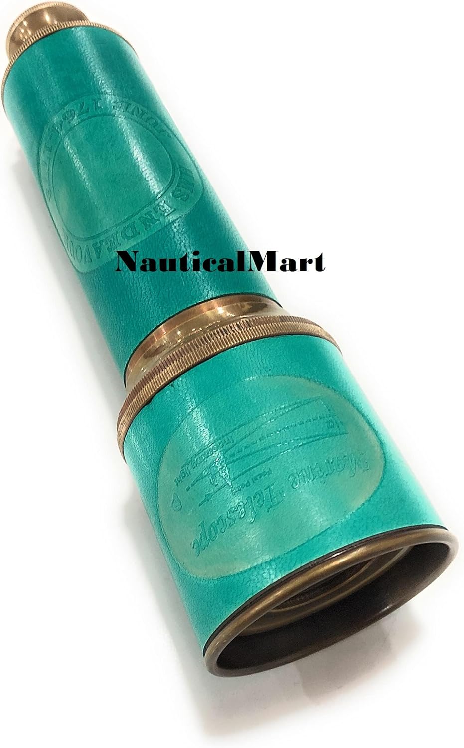 18 Inch Brass Ship Captain Telescope Engraved HMS Endeavour Marine Telescopes Functional Vintage Handcrafted Collapsible Pirate Spyglass Gifting for Travellers Adventure Enthusiasts