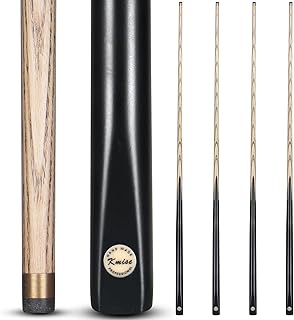 Kmise Pool Cue Sticks, 57"/58" Hardwood Professional Pool Cue Set of 4/6/8, One-Piece Pool Cues Sticks 20OZ with 13 MM Tips, Pool Table Billiard Cue Stick for Bar/Home/Billiard Room