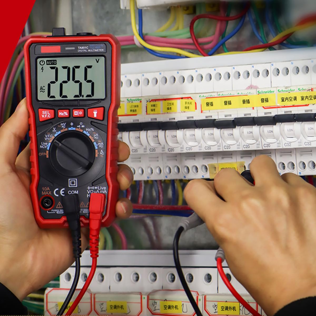 Automatisches Elektrisches Multimeter Ta801d für Spannung und Strommessung