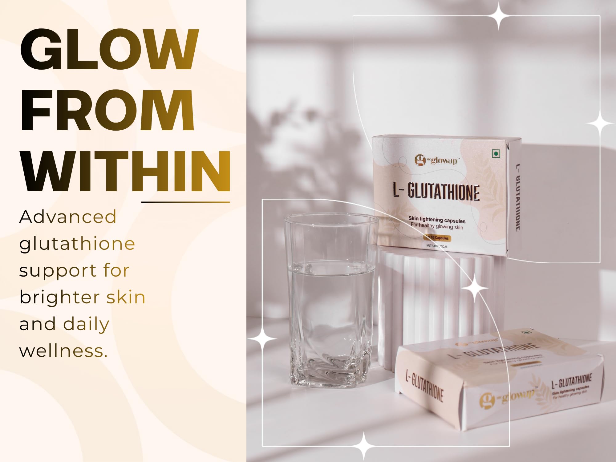 HK Glowup L- Glutathione Skin Brightening Capsules 600Mg (30 Capsules) For Healthy Glowing Skin & Hair Growth - Immune, Antioxidant Support, Radiant & Youthful Skin For Women & Men : Amazon.in: Health HK Glowup L- Glutathione Skin Brightening Capsules 600Mg (30 Capsules) For Healthy Glowing Skin & Hair Growth - Immune, Antioxidant Support, Radiant & Youthful Skin For Women & Men : Amazon.in: Health