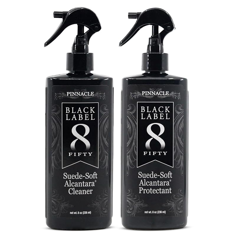 Pinnacle Natural Brilliance Black Label limpador e protetor para Alcantara® e microcamurça PBL-225/PBL-275, 473 mL