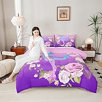 Vista 41 de Juego de edredón para niños, diseño de calavera de vaca, tamaño King, ropa de cama de madera de vaca para niños, niñas y hombres, decoración