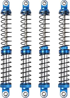 4Pcs ShareGoo Adjustable Metal Shock Absorber 70/80/90/100/110/120mm Damper Compatible with Traxxas TRX4 TRX6 G63 Axial SCX10 D90 90046 AXI03007 1/10 RC Rock Crawler (120mm Hole Distance)