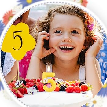 Amazon.com: FUNCANDLE Yellow Number 1 Candle,Happy Birthday