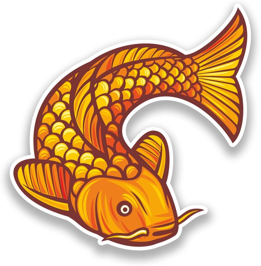 2 x 30cm/300mm Koi Carp Vinyl Stickers Fish Japan #7181