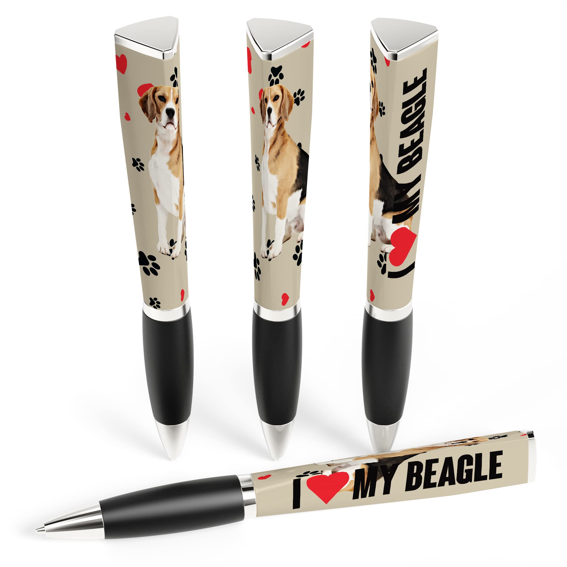 ANINKABOVE I Love my Beagle Dog Pen Medium Point Black Ink Smooth Writing Refillable, Best Gift for all occasions, Gift for Women, Men, Children