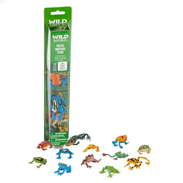 WILDREPUBLIC Wild Republic, tubo figuras variadas en plastico 35cm (12892), multicolor 1, color/modelo surtido