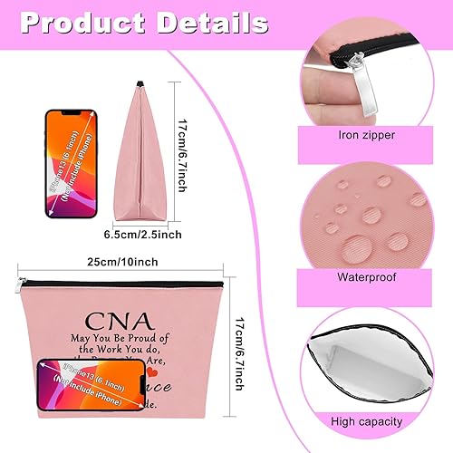 Miniatura 2 de Regalo de CNA para asistente de enfermería certificada, bolsa de maquillaje, regalos para enfermeras médicas CNA, regalo de agradecimiento para