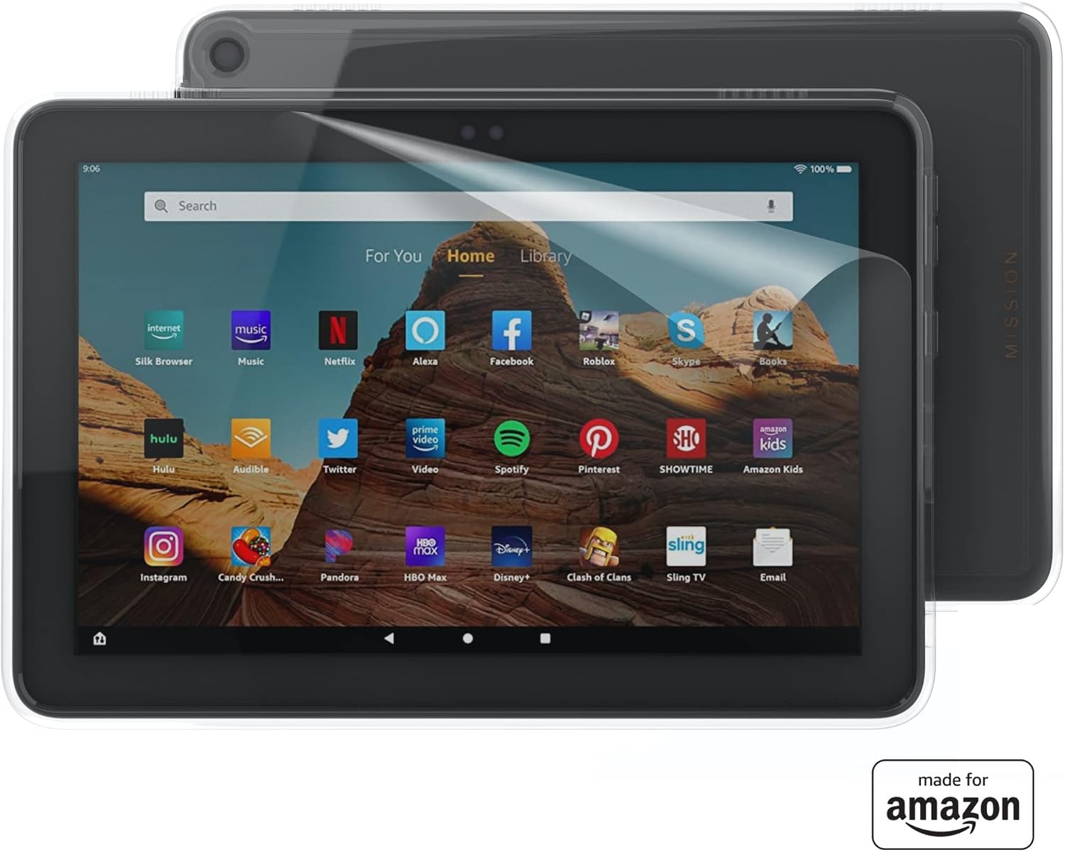 Made for Amazon Clear Case for Amazon Fire HD8 Tablet