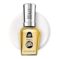 Vista 21 de Sally Hansen Miracle Gel - Esmalte de uñas con efecto especial de capa superior Calidad de salón, fórmula tipo gel, sistema de dos pasos, no 110