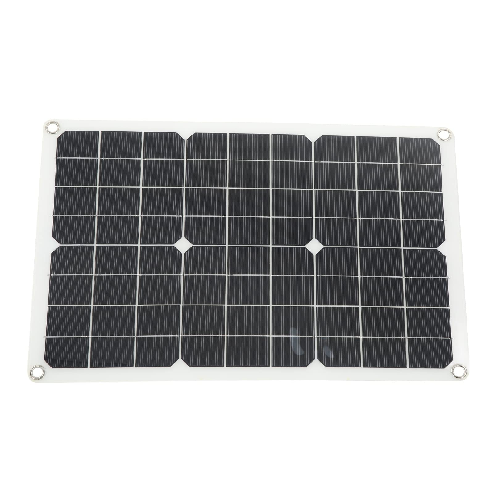 KIT DE PANNEAU SOLAIRE À TAUX DE CONVERSION ÉLEVÉ 20W 5V POUR RANDONNÉE CAMPING DOUBLE SORTIE USB