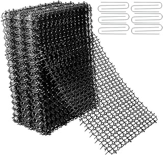 Cat Repellent Outdoor Cat Scat Mat,12 Pack Cat Repellent Scat Mat with Spikes Cat Deterrent Mats,Include 12 Staples,8 inchx6.1 inch