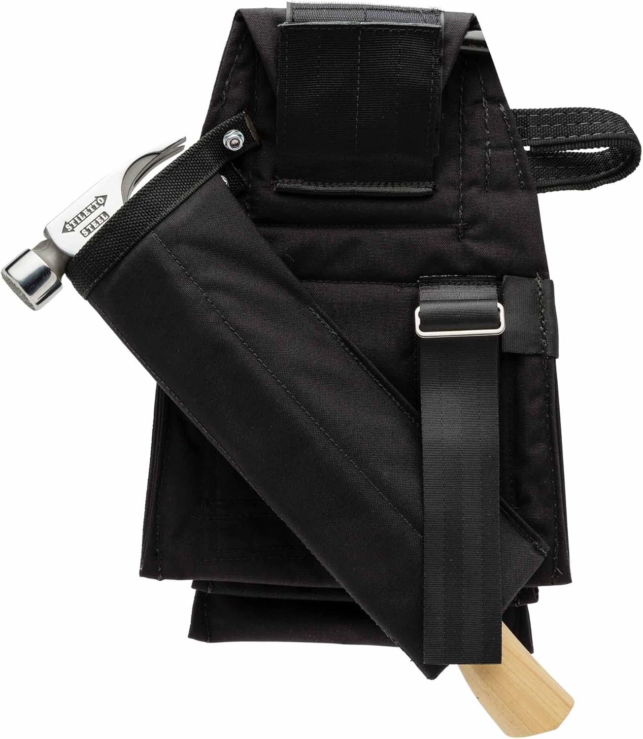 Diamondback Padded Hammer Holster for Tool Belt - Left or Right Handed Holder - 14"x6"x2.25" (Black)