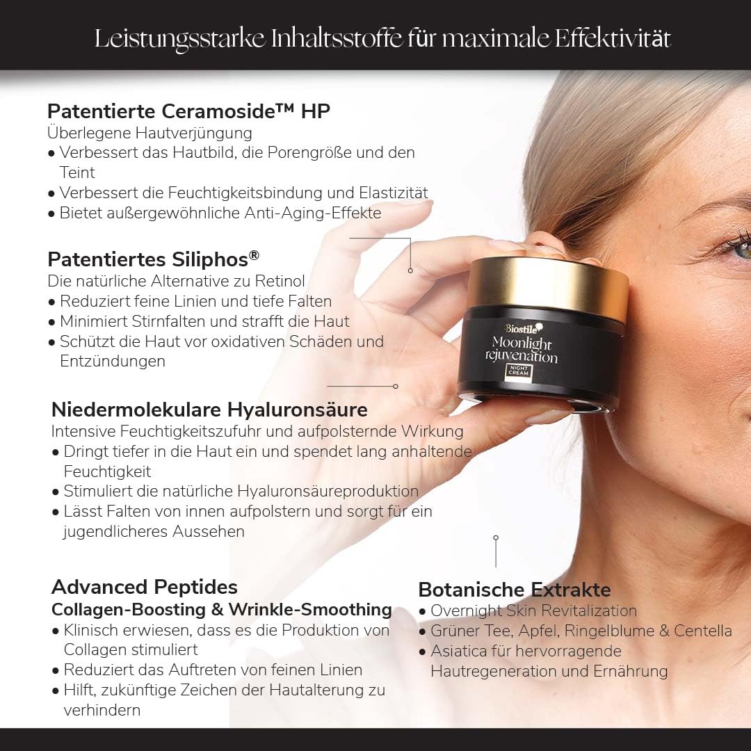 Moonlight Rejuvenation – Anti-Aging Nachtcreme mit Siliphos® und Ceramosides™ HP, 50 ml