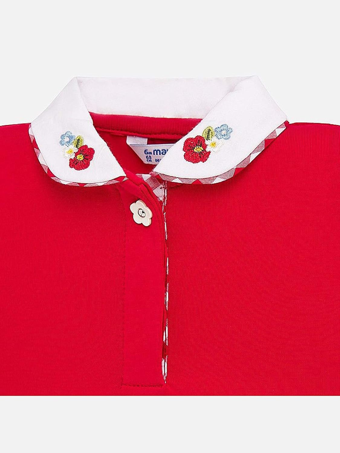 Mayoral S/s Polo t-Shirt for Baby-Girls Red