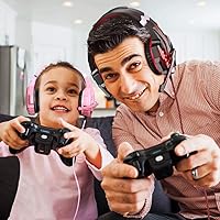 Vista 17 de BENGOO G9000 - Auriculares estéreo para juegos para PS4, PC, Xbox One PS5, cancelación de ruido, auriculares sobre la oreja con micrófono, luz LED