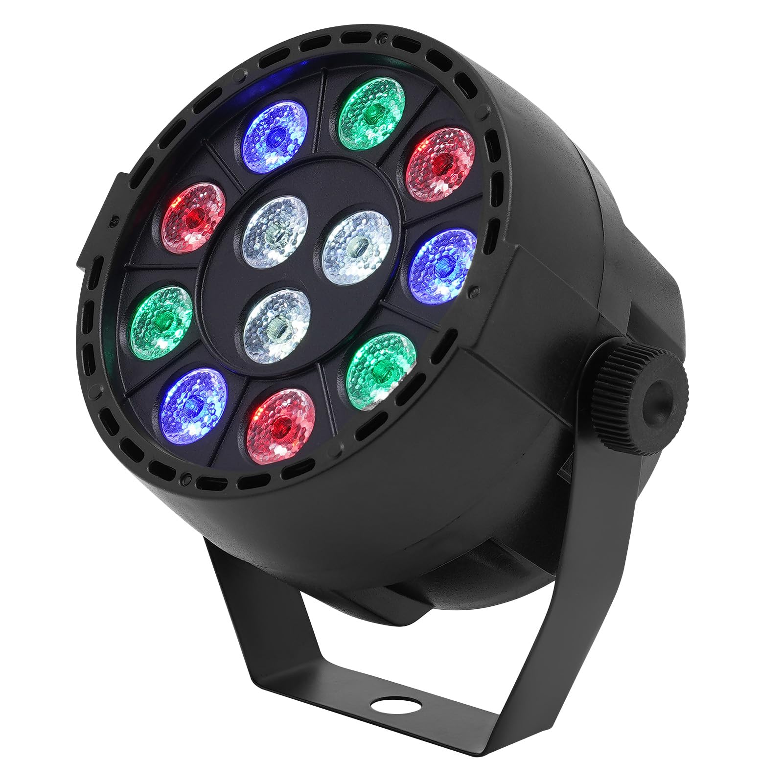 4 sztuki oświetlenia scenicznego LED RGB Flat Par oświetlenie sceniczne DMX oświetlenie sceniczne, oświetlenie dyskotekowe, wiele trybów sterowania, na wesela, urodziny, spotkania rodzinne, bankiety,