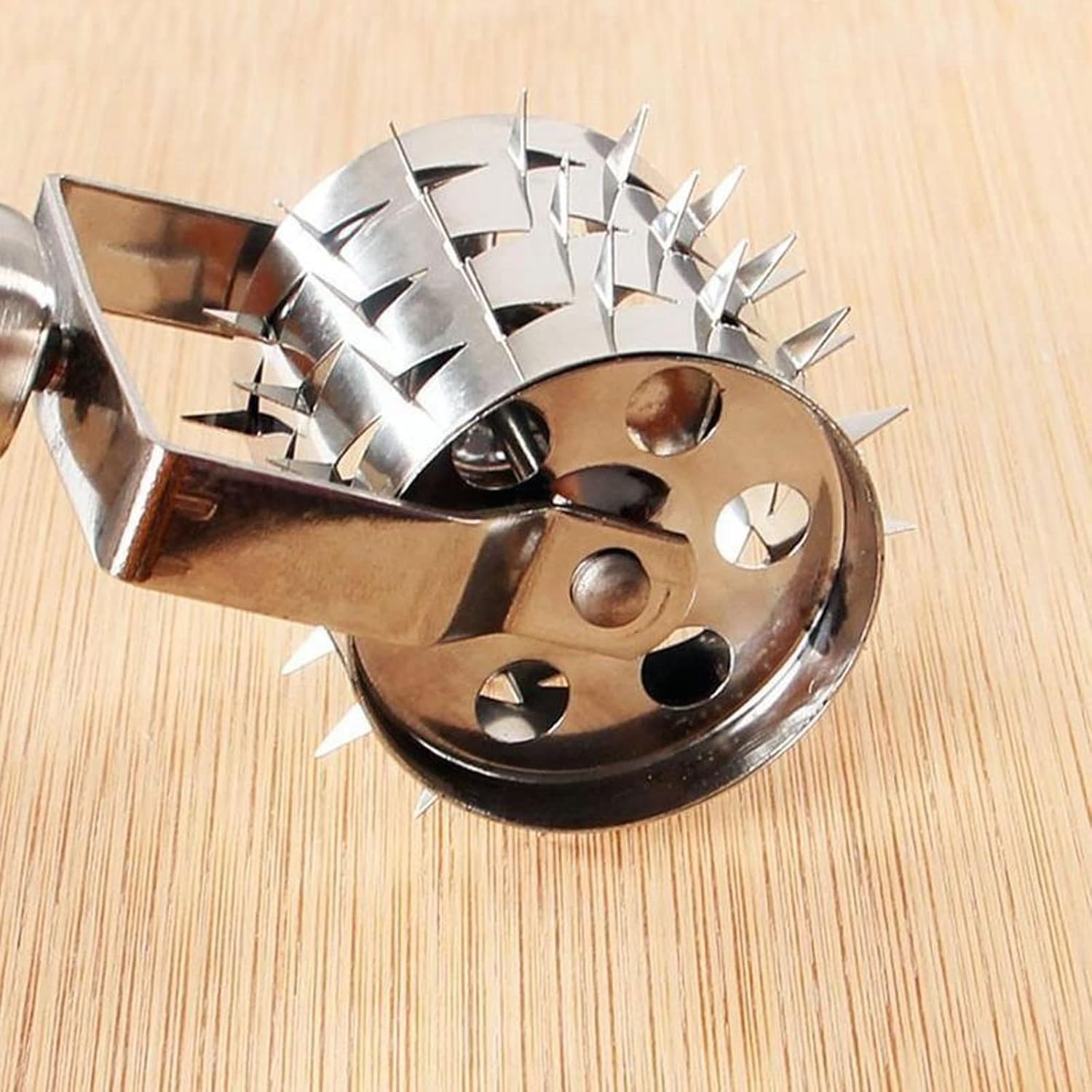 Food Hammer 1pc Rotating Meat Tenderizer Hammer Steel Steak Meat Home Tool Kitchen Tenderizer Meat Accessories Needle Wheel Baking