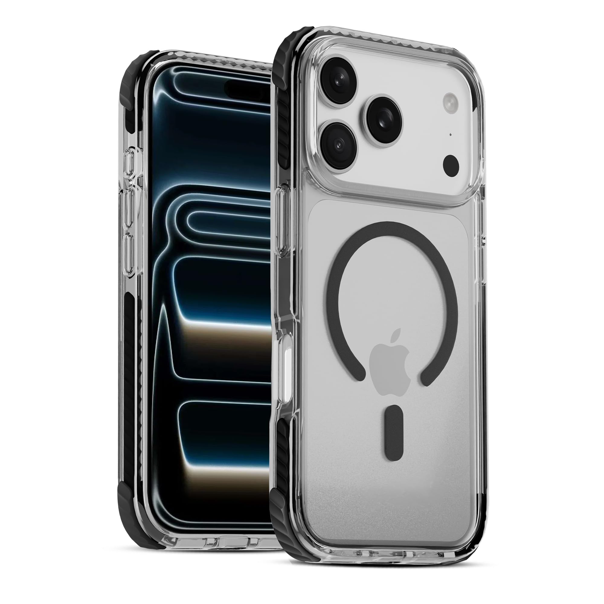 DailyObjects Polycarbonate Case for iPhone 17 Pro Compatible with Mag-Safe Wireless Charging | Reflex Magsafe Shield Slim Shockproof Back Cover, Clear-picture-10